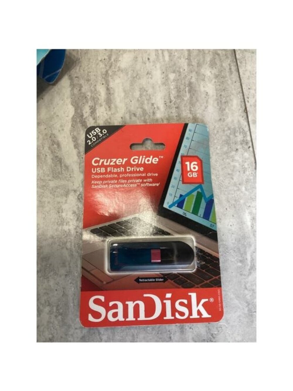 SanDisk Cruzer Glide 16GB USB 2.0/3.0 Flash Drive SDCZ60-064G-A46 NEW Sealed